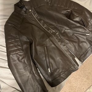 H&M Dark Brown Leather Jacket